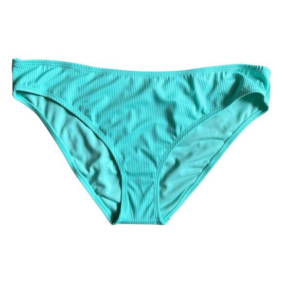 NWT! Juniors' Ninety-Nine° Blue High Leg V-Waist Cheeky Bikini Bottoms Size XXL - Picture 1 of 6